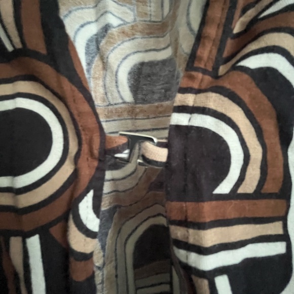 Retro Print open hook blouse - Picture 4 of 4